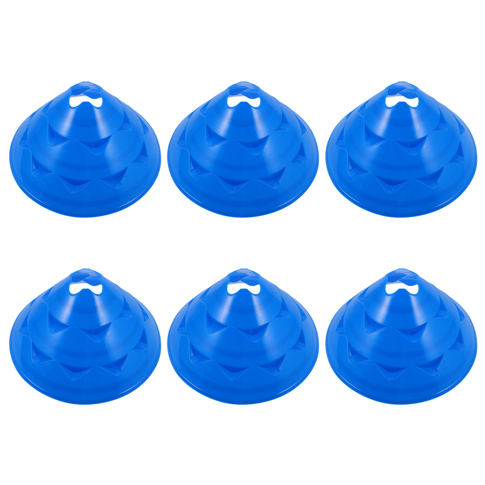 Court Marker Cone - 6 stuks voetbal trainingsconussen voor basketbaloefeningen,