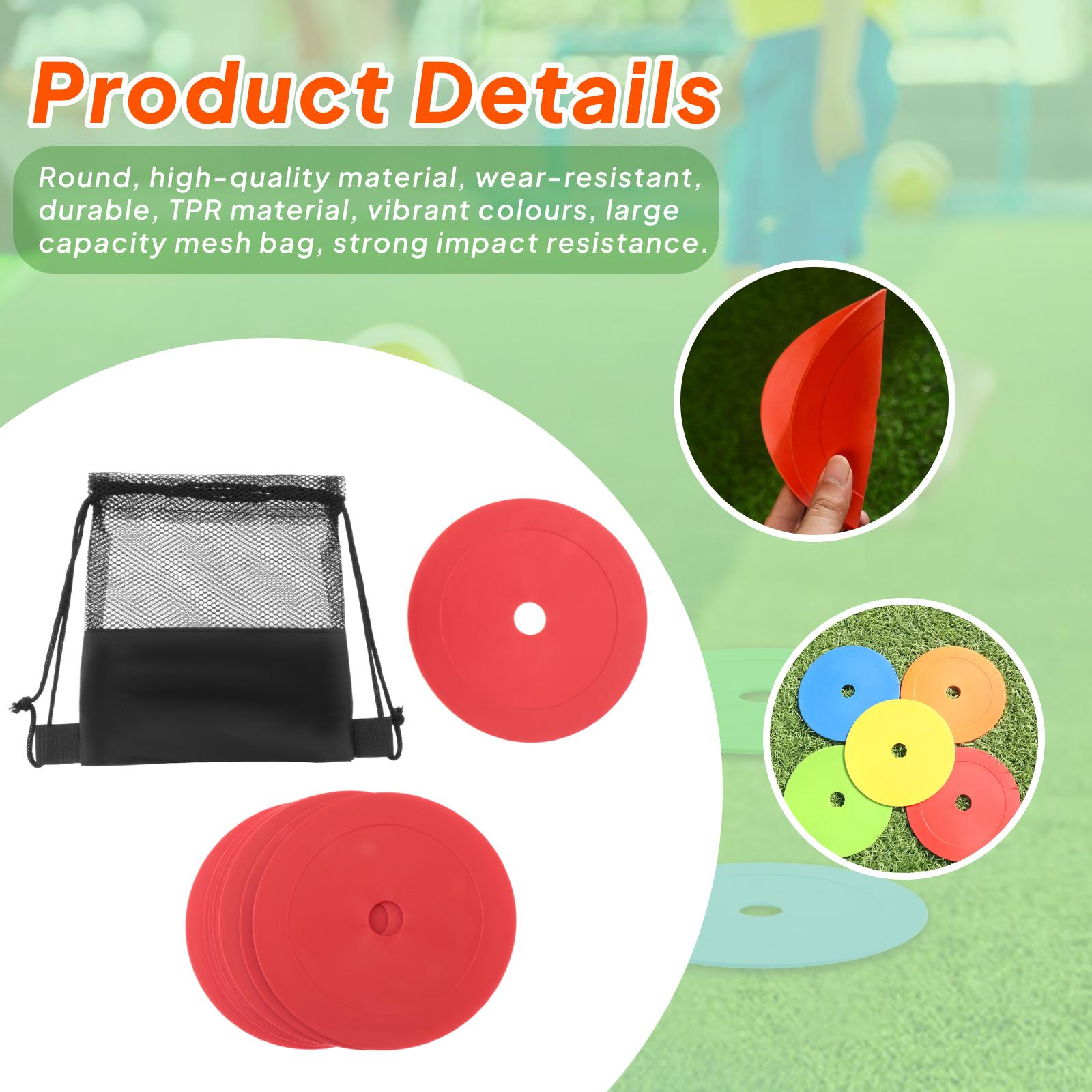 Antislip platte kegels voetbal - Court Marker Cone recensie en prijs
