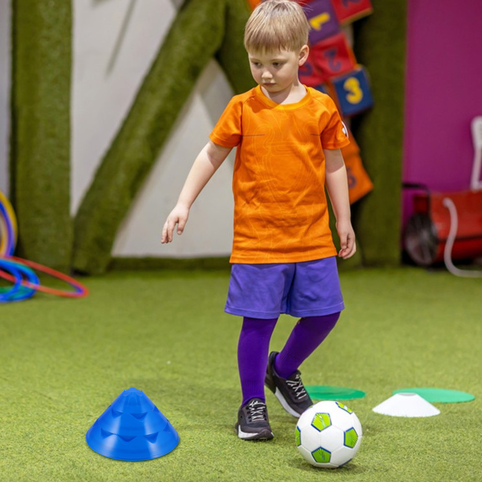 6 stuks voetbal trainingsconus - Court Marker Cone recensie en prijs